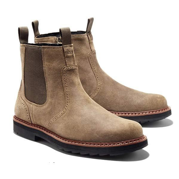 Nash | Men's Suede Chelsea Boots Elastic Side Panels