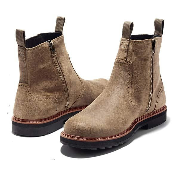 Nash | Men's Suede Chelsea Boots Elastic Side Panels