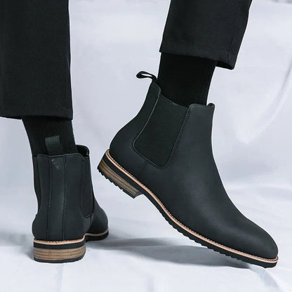 Rodrigo | Chelsea Boots de Couro Homem Elásticos Laterais