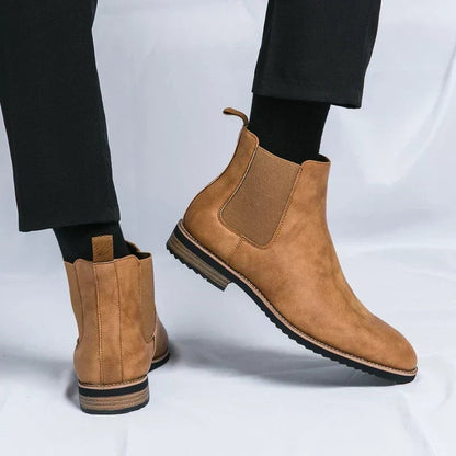 Rodrigo | Chelsea Boots de Couro Homem Elásticos Laterais