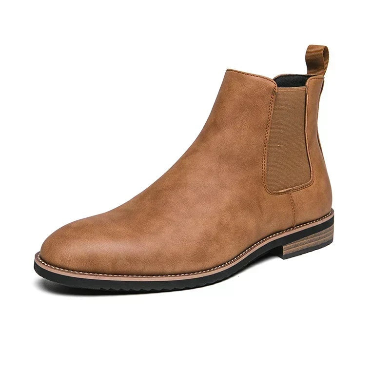 Rodrigo | Chelsea Boots de Couro Homem Elásticos Laterais