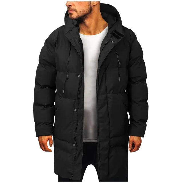 Rodrigo | Parka Acolchoada Homem Comprida com Capuz