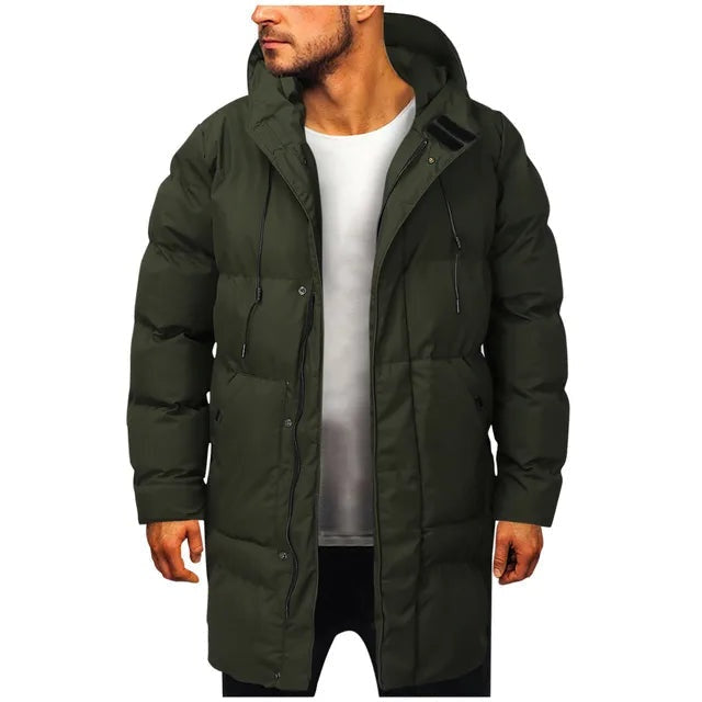Rodrigo | Parka Acolchoada Homem Comprida com Capuz
