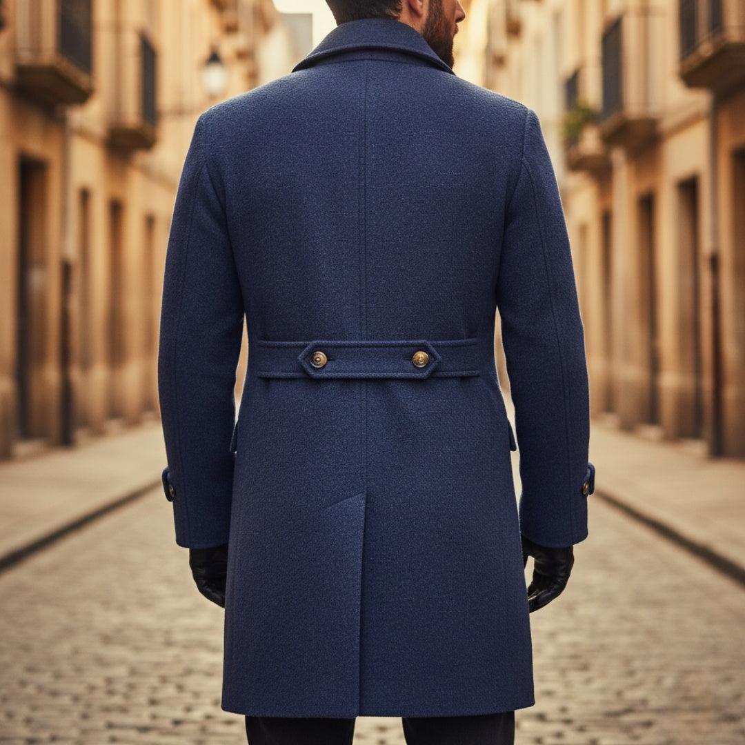 Rupert | Men's Double-Breasted Peacoat with Notched Lapels