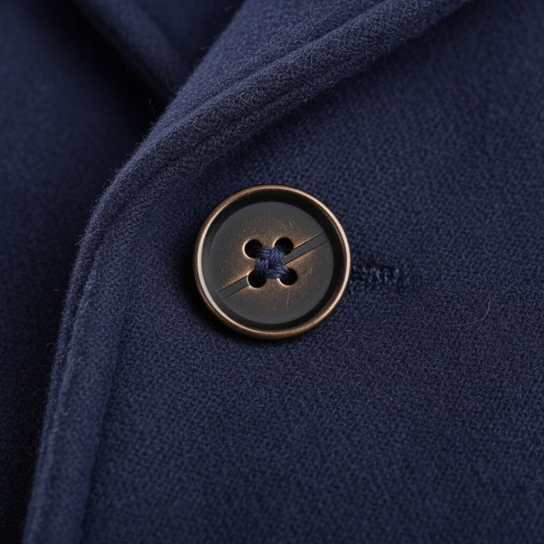 Rupert | Men's Double-Breasted Peacoat with Notched Lapels