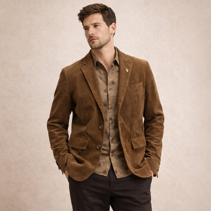Simão | Blazer de Veludo Cotelê Homem Americana Vintage
