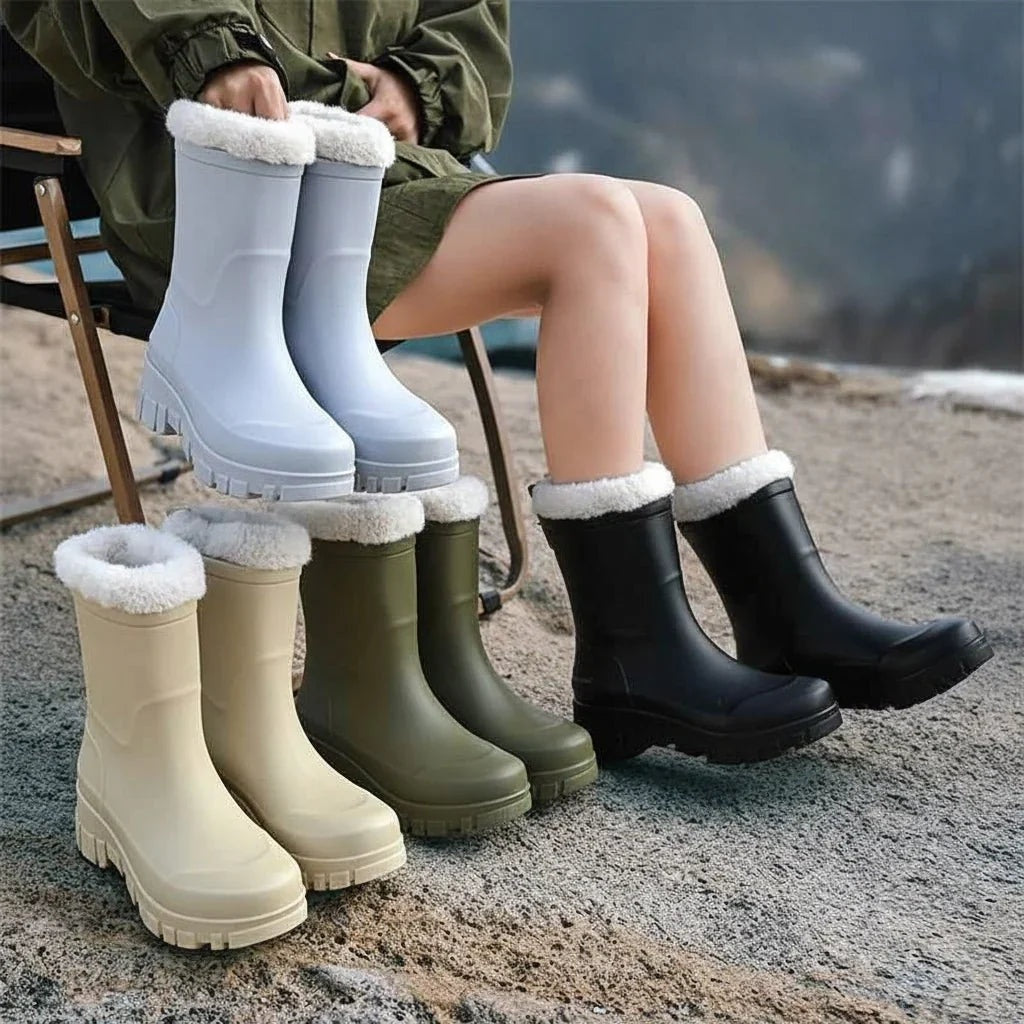 Sylvie | Women's Waterproof Winter Snow Boots Fur Lined Lug Sole