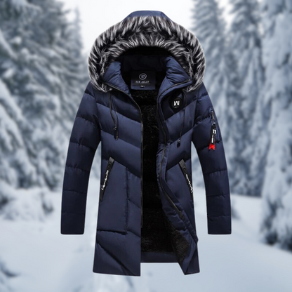 Thaddeus | Men's Winter Puffer Parka with Faux Fur Hood