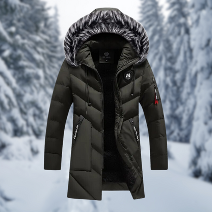 Thaddeus | Men's Winter Puffer Parka with Faux Fur Hood