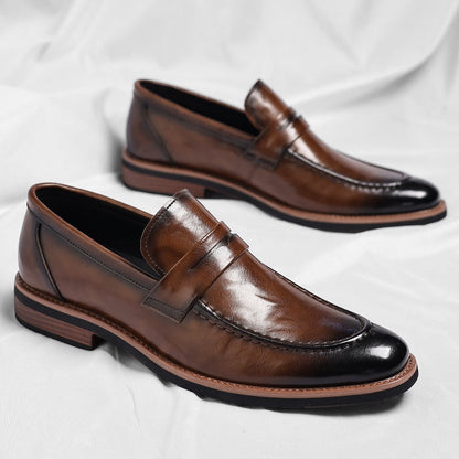 Tiago | Mocassins de Couro Homem Penny Loafer