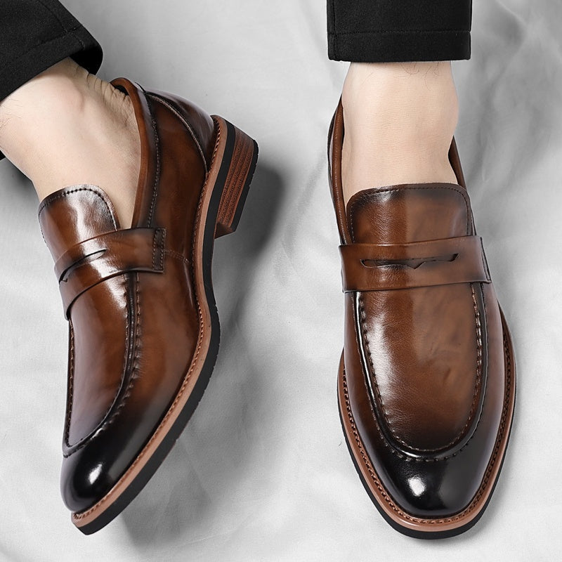 Tiago | Mocassins de Couro Homem Penny Loafer