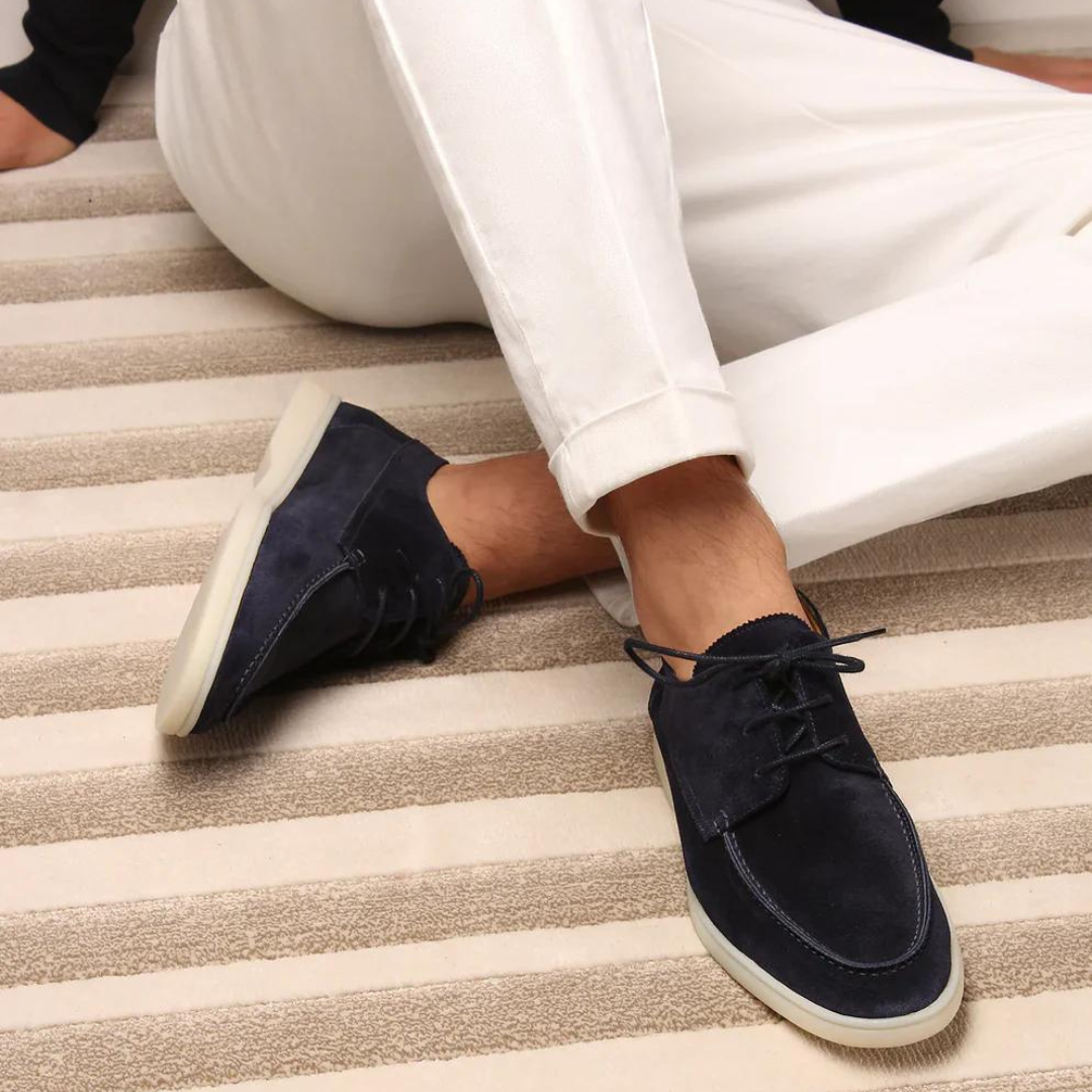 Tomás | Mocassins de Camurça Homem com Atacadores