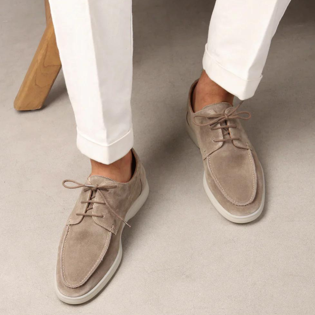 Tomás | Mocassins de Camurça Homem com Atacadores