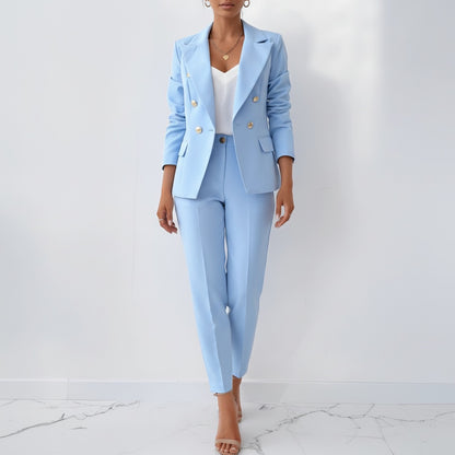 Vanessa | Conjunto Blazer Mulher Calças Slim-Fit Elegante