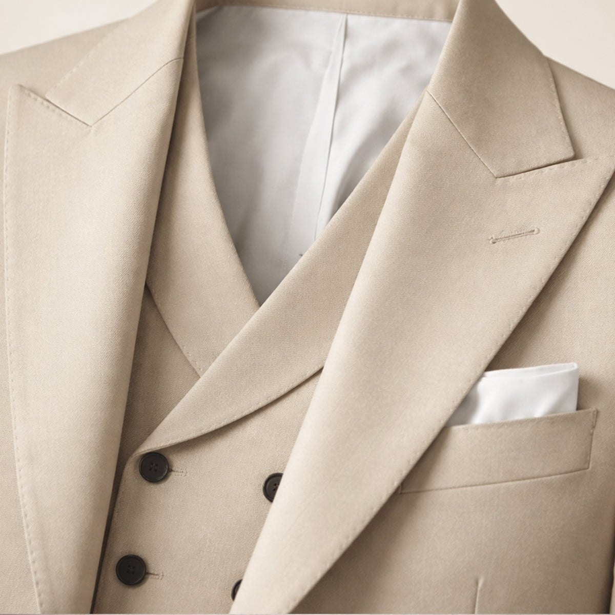 Vasco | Fato Homem 3 Peças Slim Fit Casamento Lapela em Pico
