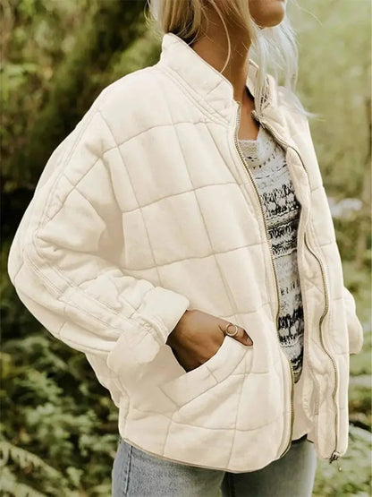 Willa | Women's Oversized Quilted Jacket with Stand Collar