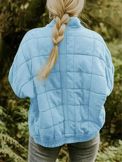 Willa | Women's Oversized Quilted Jacket with Stand Collar